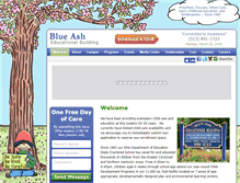 Tablet Screenshot of blueashchildcare.com
